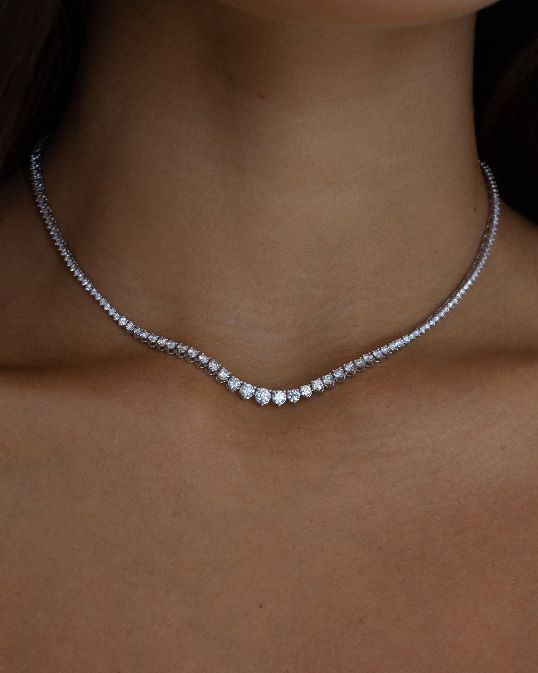 The Graduated Tennis Necklace