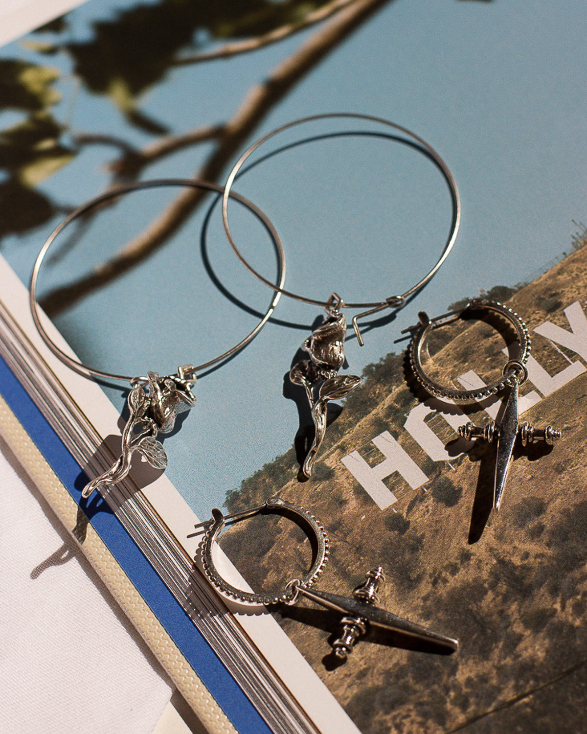 Cross Hoops- Silver (Ships Mid March)