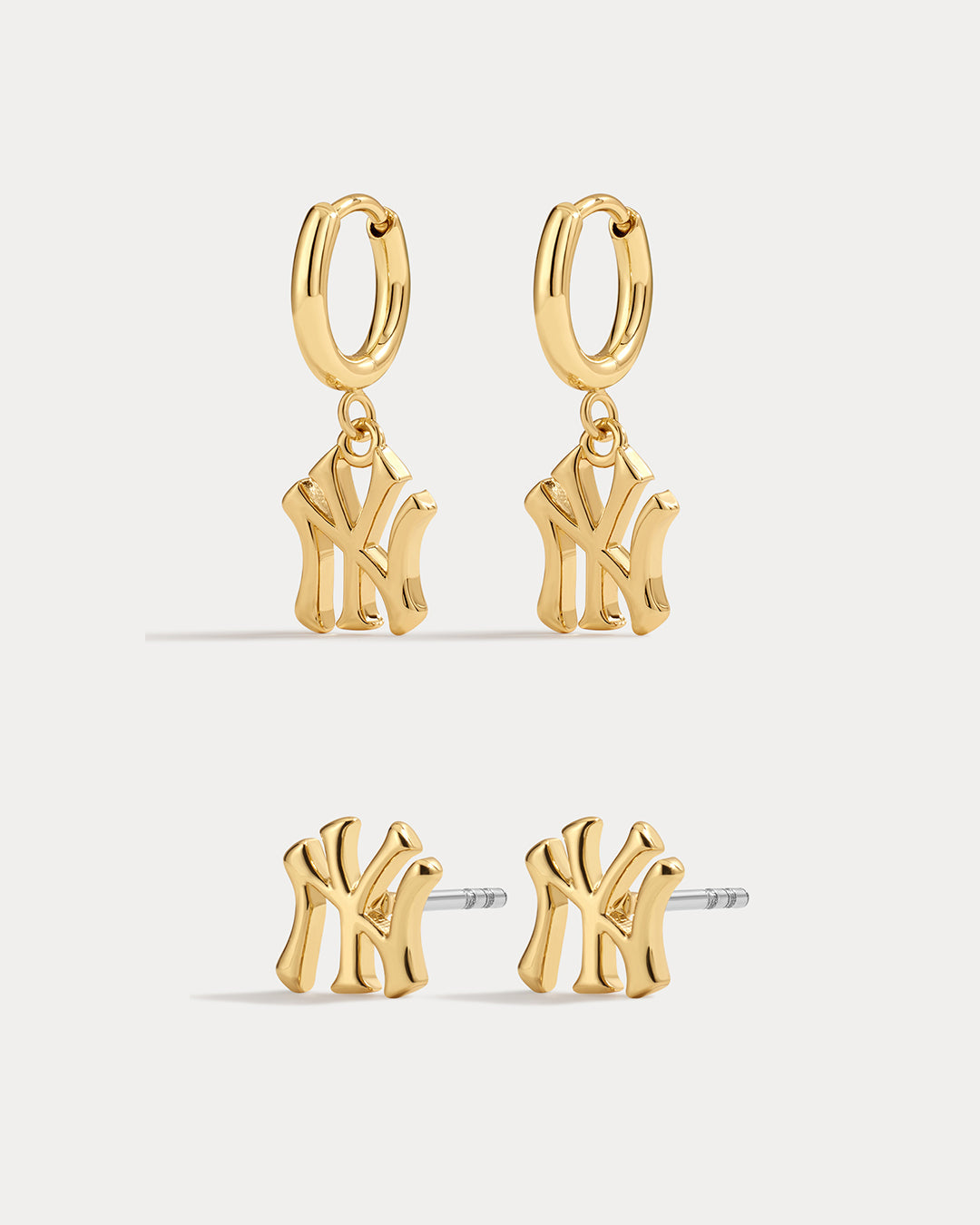 Bijoux MLB Logo Earrings Bundle - Gold