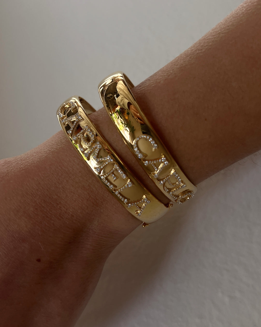 The Pave Initial Bangle