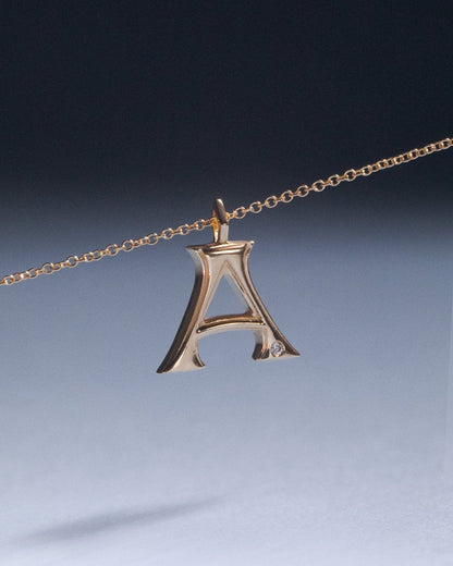 The Initial Charm Necklace [Vintage]