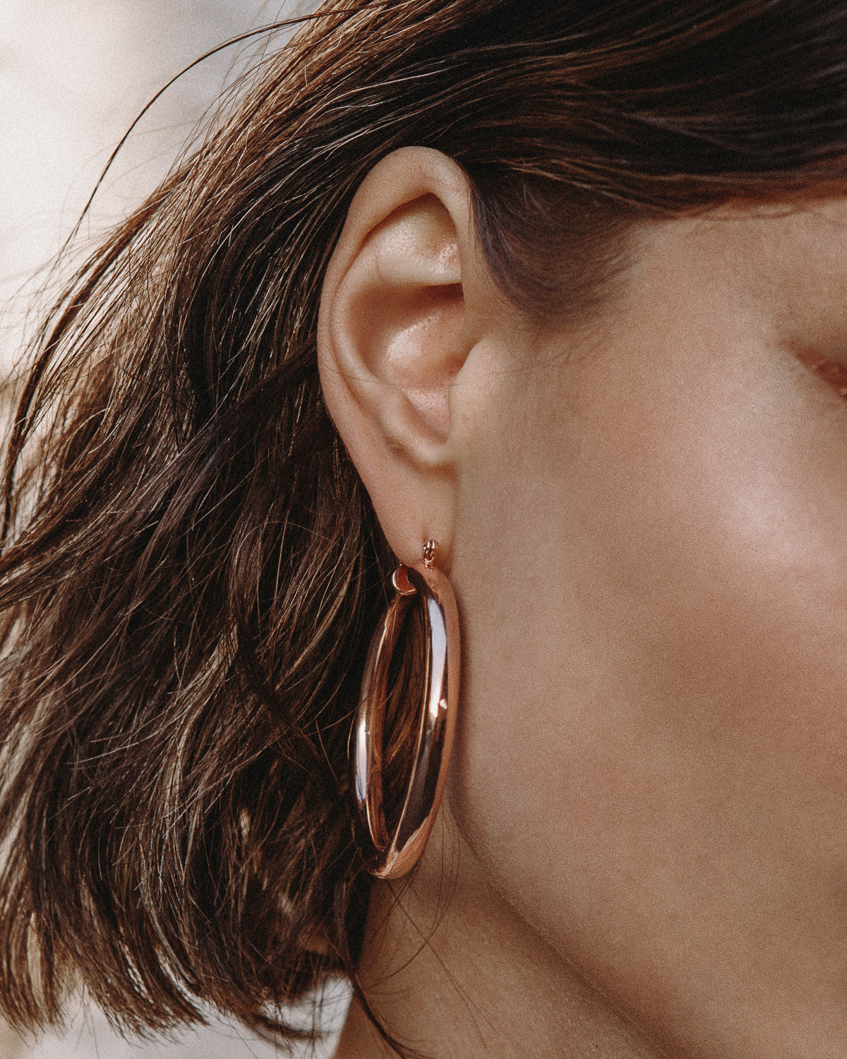 Amalfi Tube Hoops- Rose Gold
