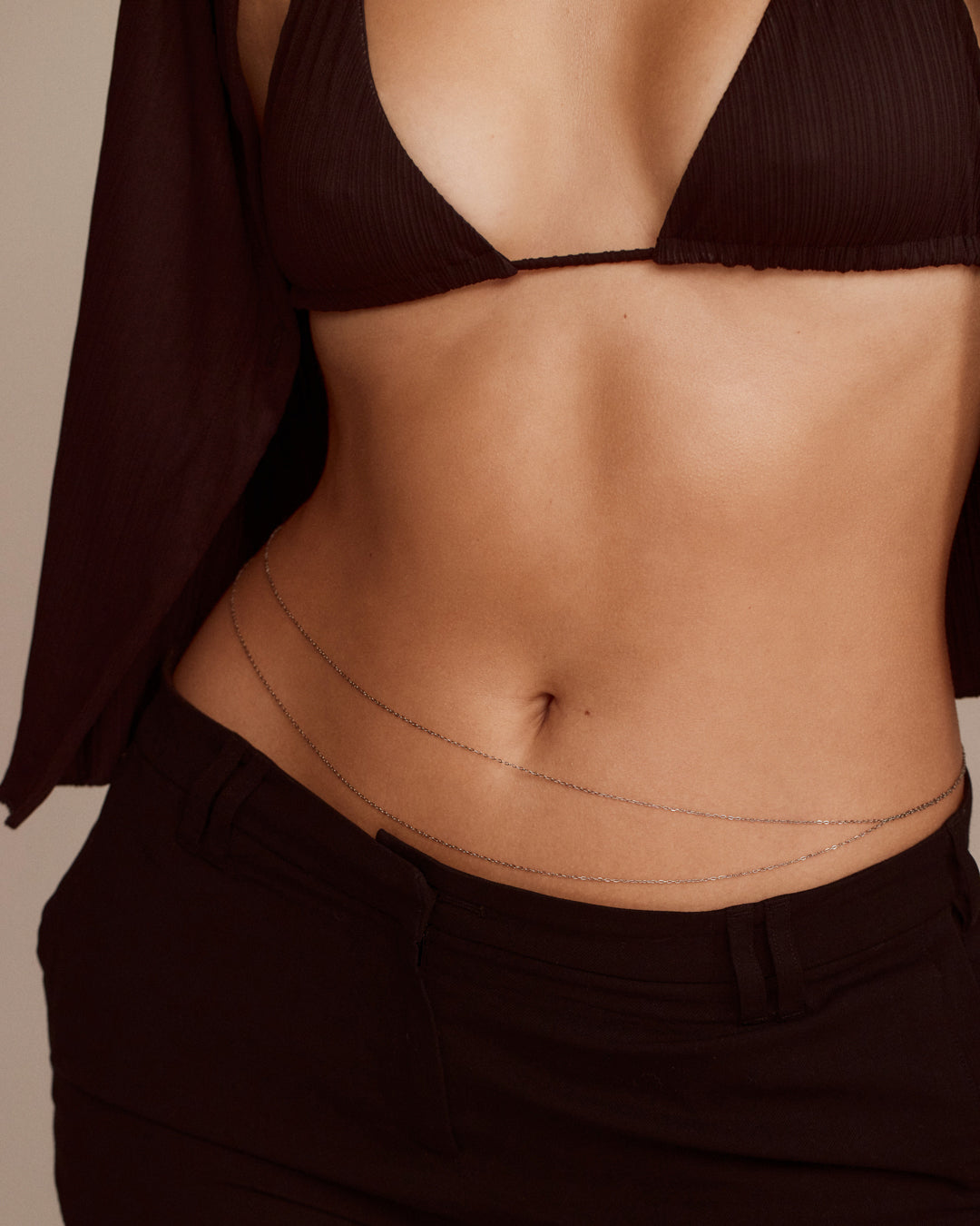 Take Me to the Bungalows Belly Chain- Gold