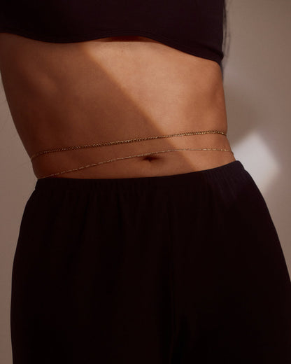 The Suganami Belly Chain Set- Gold