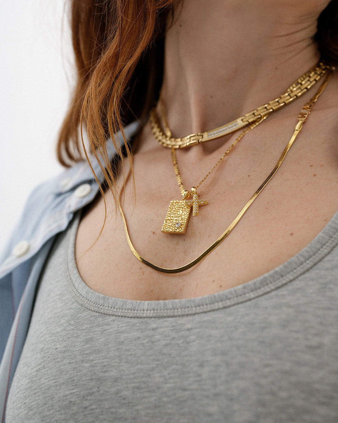 BF Herringbone Chain- Gold