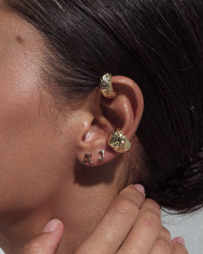 The Initial Stud Earrings [Vintage]