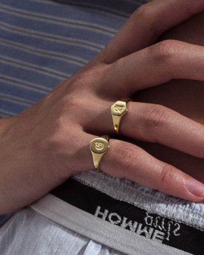 Hexagon Signet Ring [Vintage]