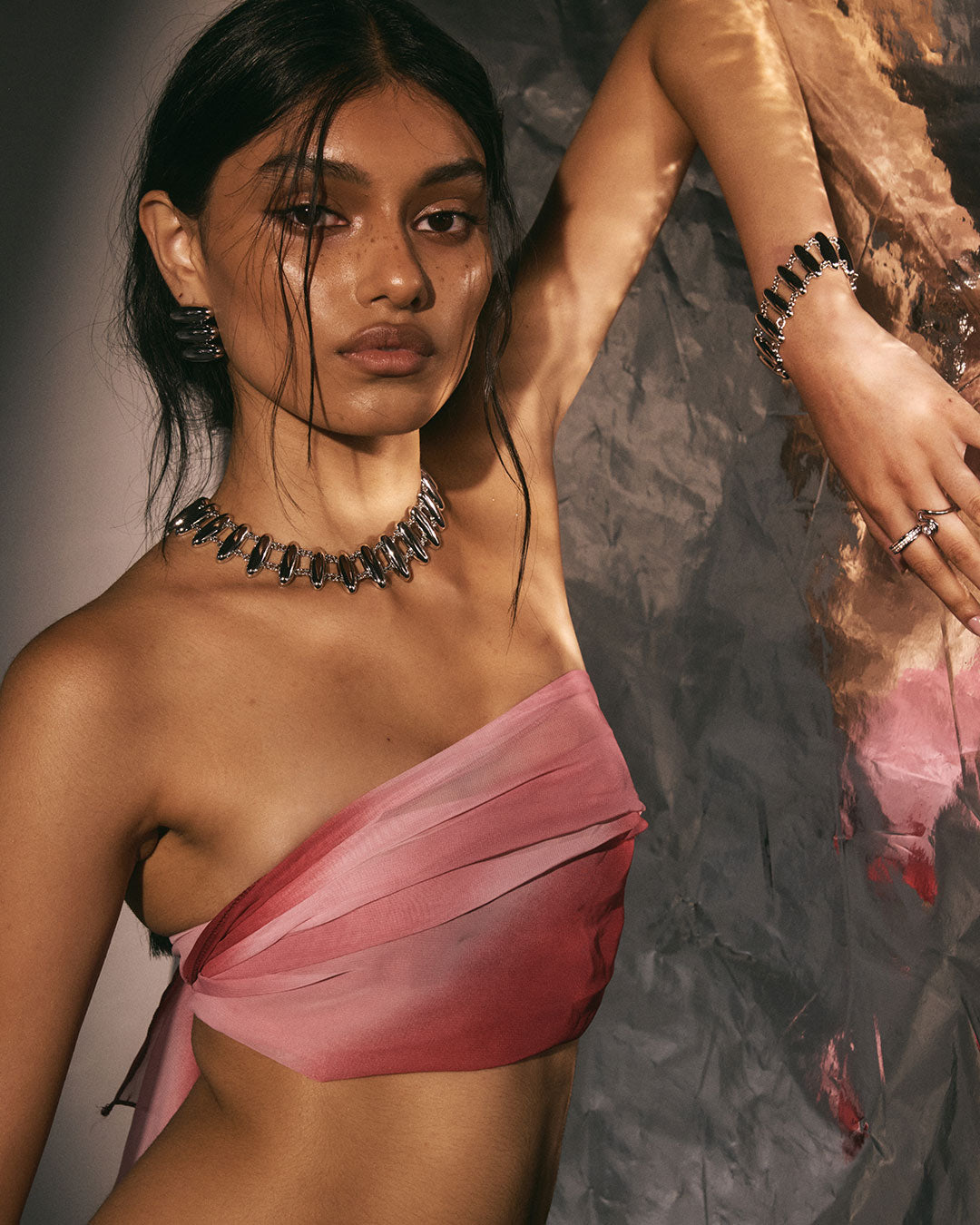 The Milan Bead Stud Necklace