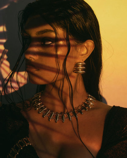 The Milan Bead Stud Necklace