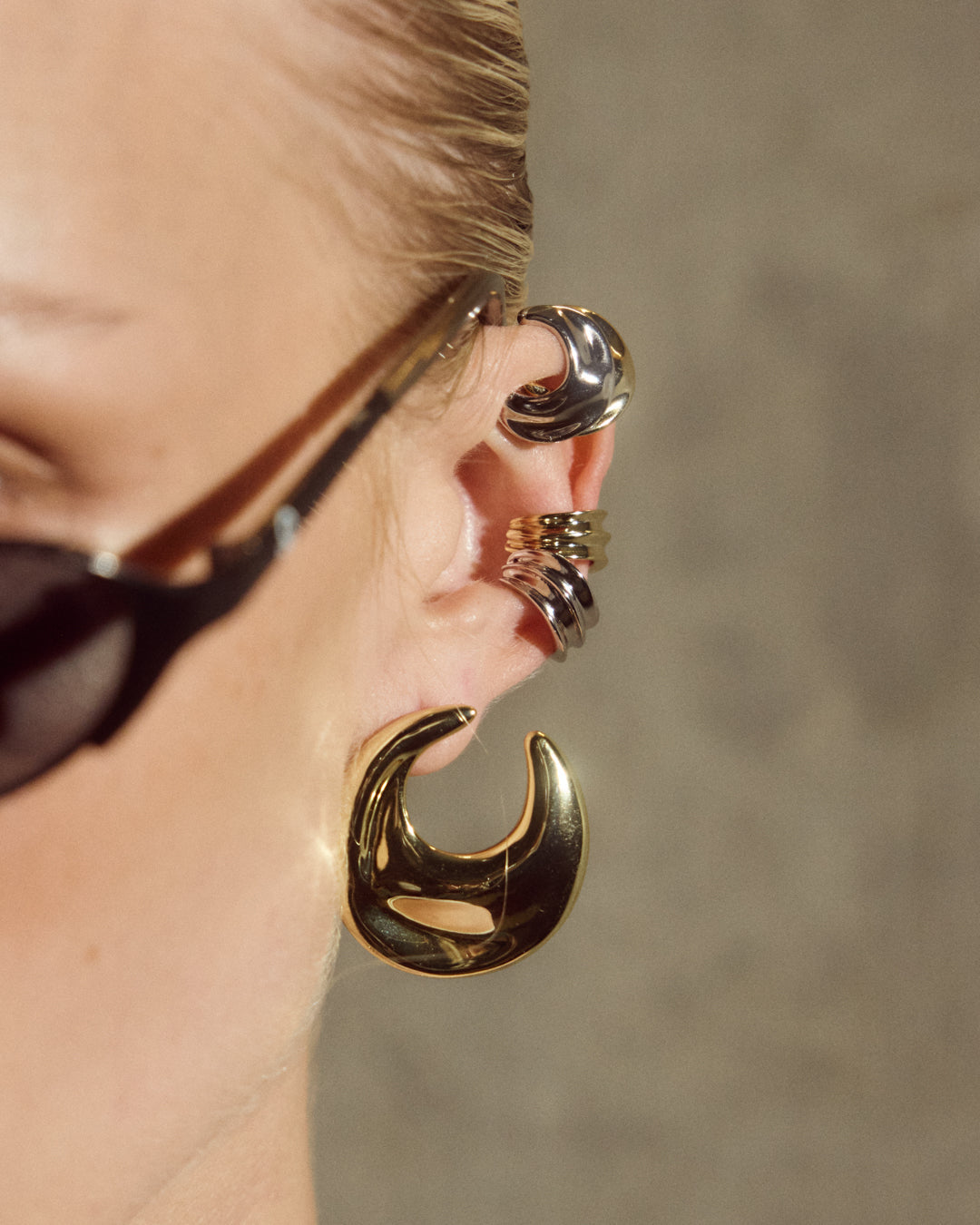 The Mercury Disc Ear Cuff Set