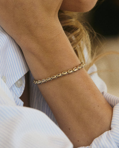 The Palais Tennis Bracelet-Silver (Ships Late April)