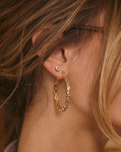 The Palais Eternity Hoops-Gold
