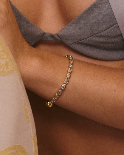 The Palais Tennis Bracelet-Gold