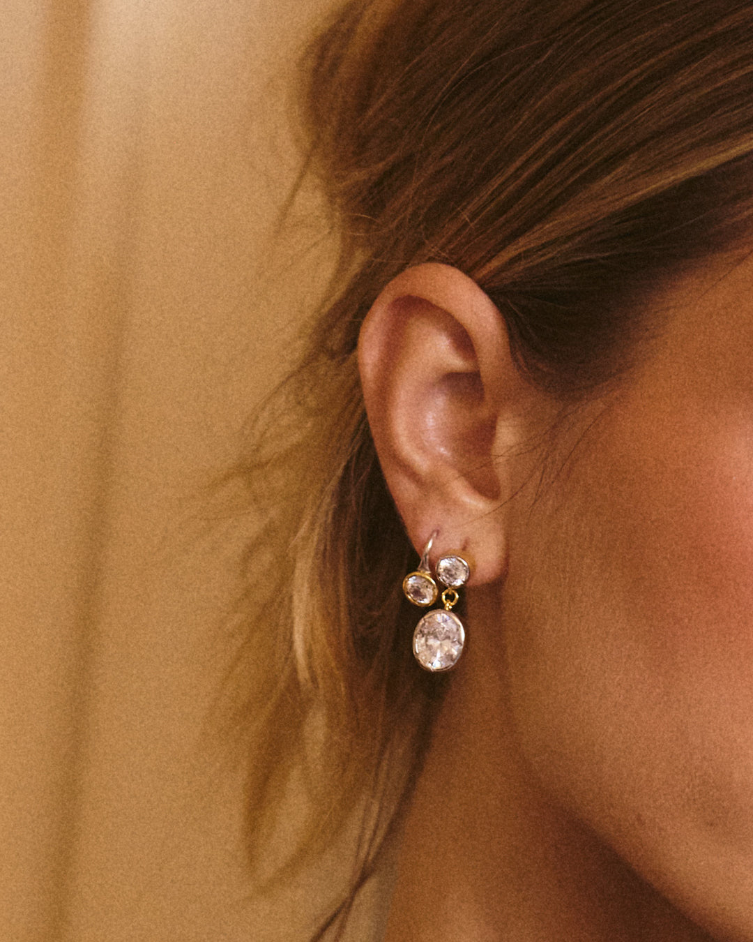 The Marais Drop Studs- Silver (Ships Late April)