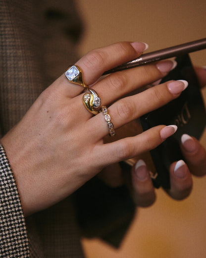 The Palais Statement Ring- Gold