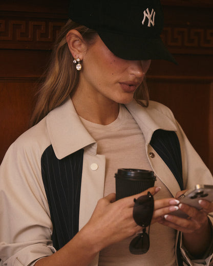 The Marais Drop Studs-Gold (Ships Late April)