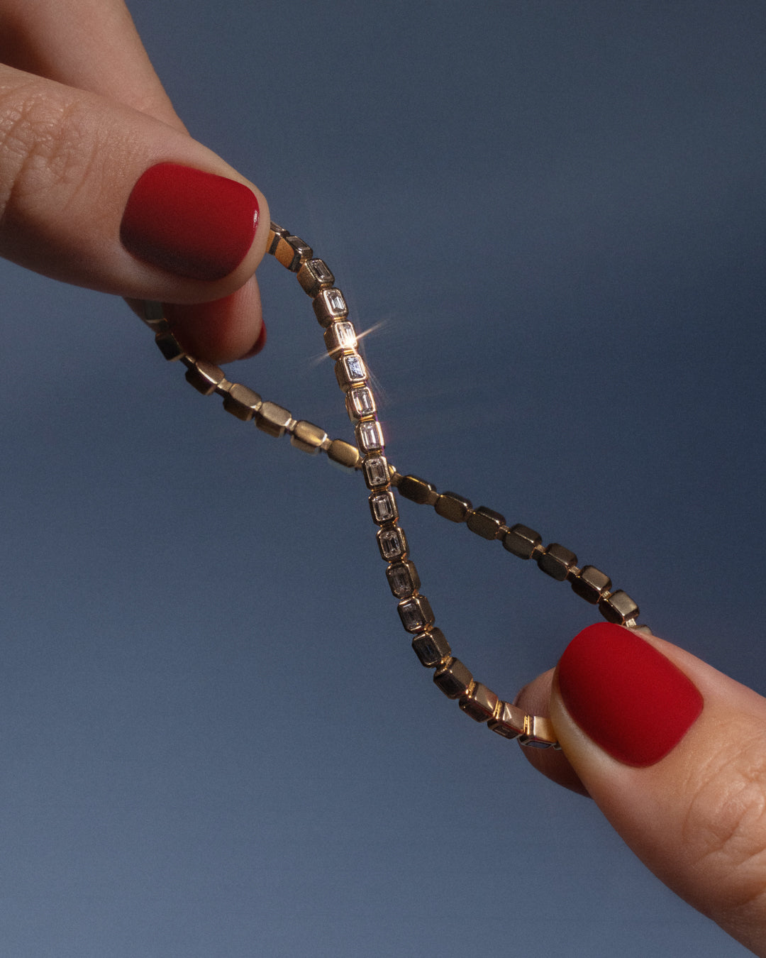 The 24/7 Flex Tennis Bracelet- Emerald Cut