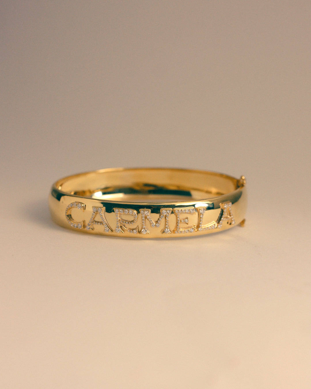 The Pave Initial Bangle
