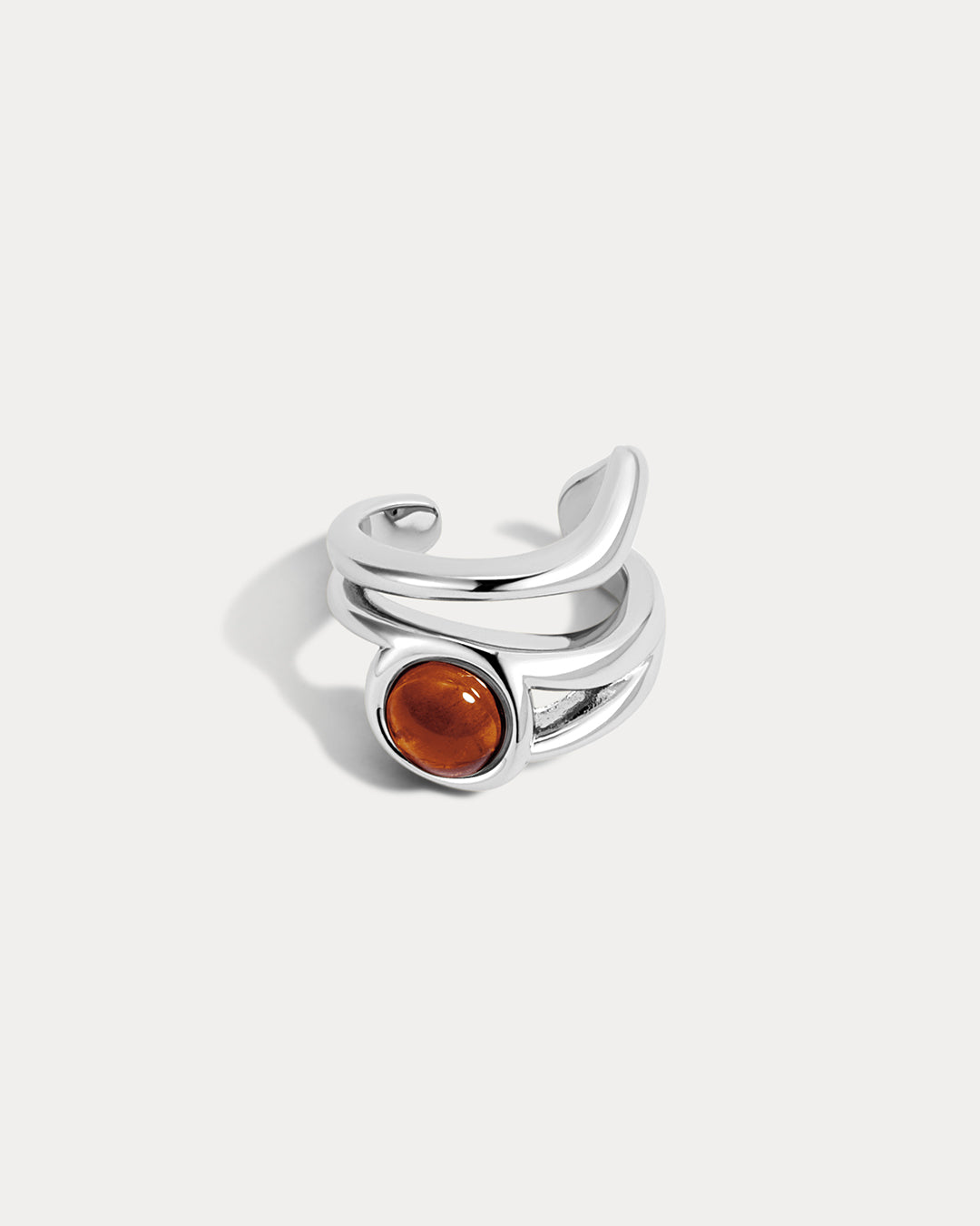 The Amber Honey Resin Ear Cuff
