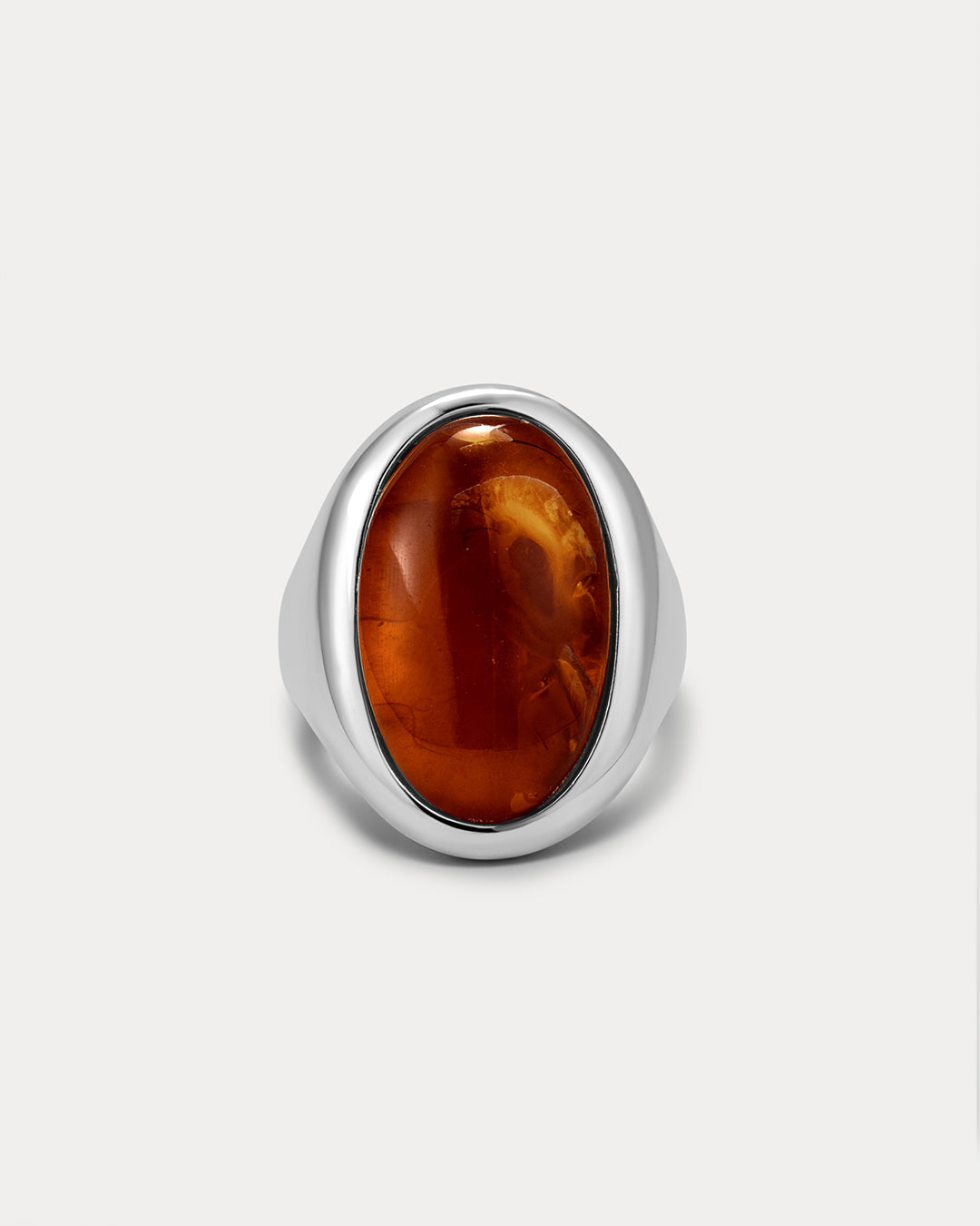 The Amber Honey Resin Statement Ring