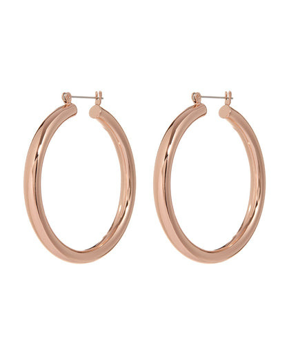 Amalfi Tube Hoops- Rose Gold