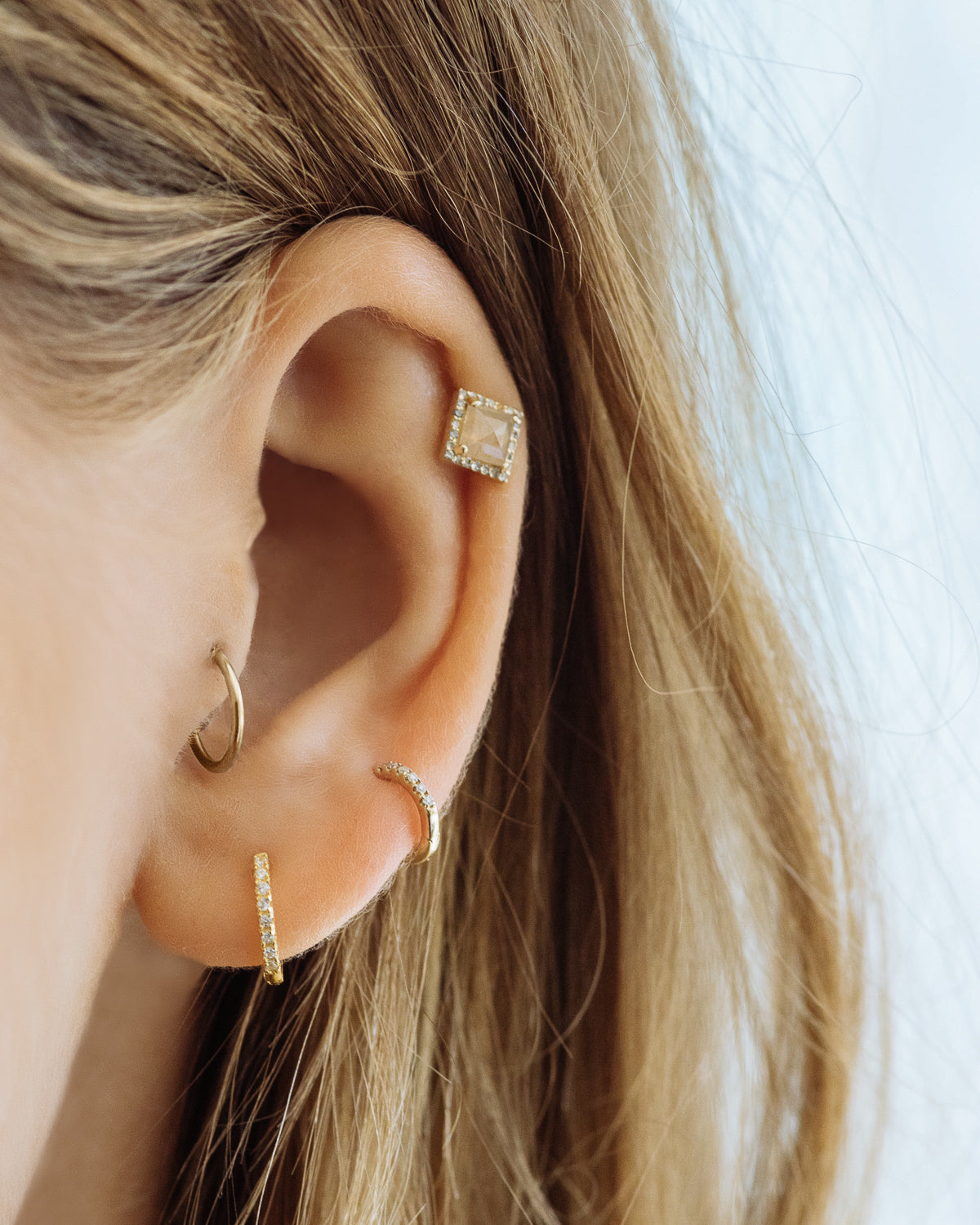 Sorrento Huggies- Rose Gold