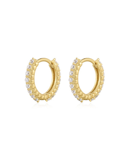 The Beaded Pave Huggies