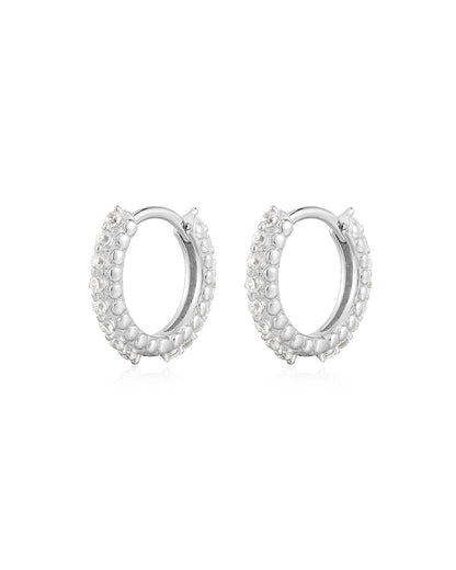 The Beaded Pave Huggies
