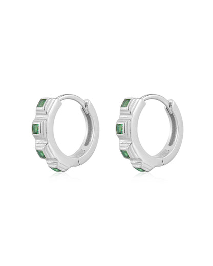The Bezel Pyramid Huggies