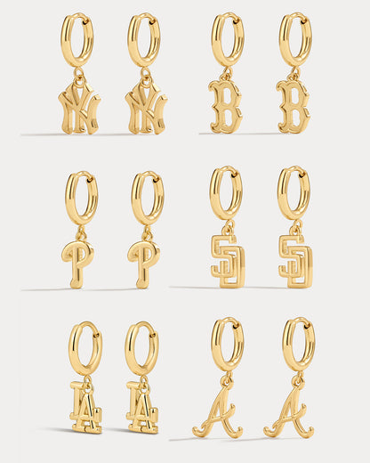 The MLB Logo Charm Hoops