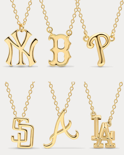 The MLB Logo Charm Necklace