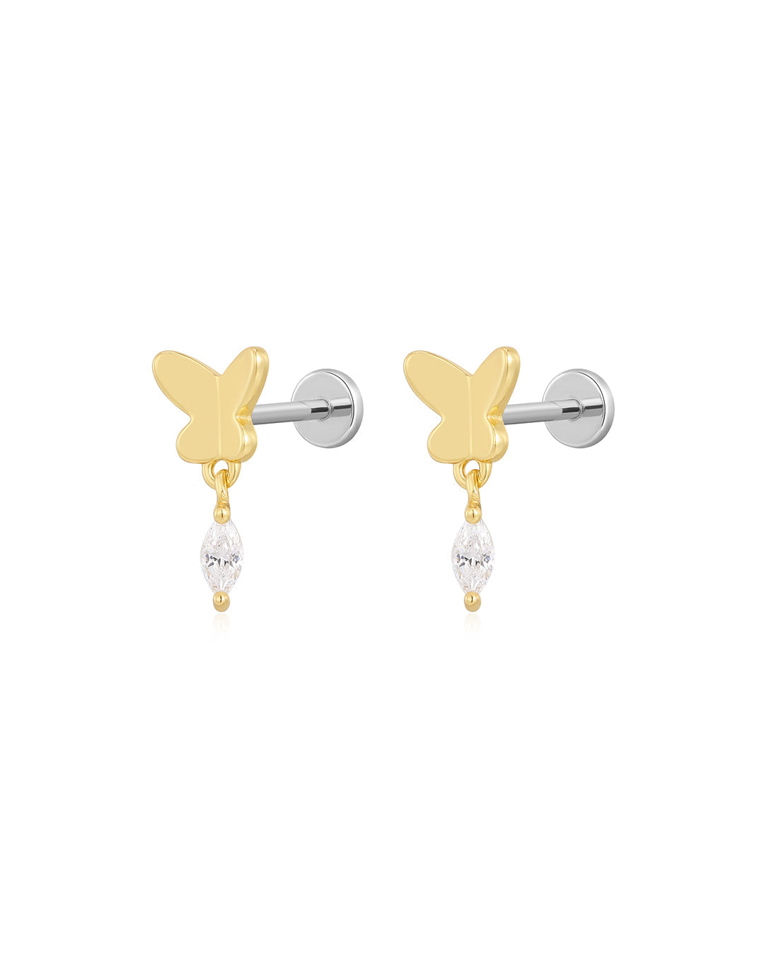 The Butterfly Dangle Studs
