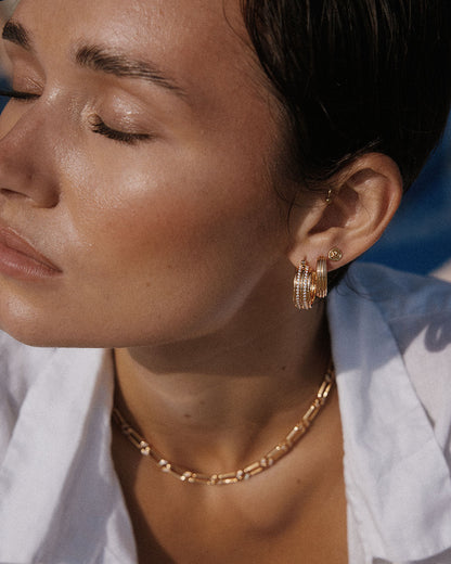 The Ridged Positano Hoops