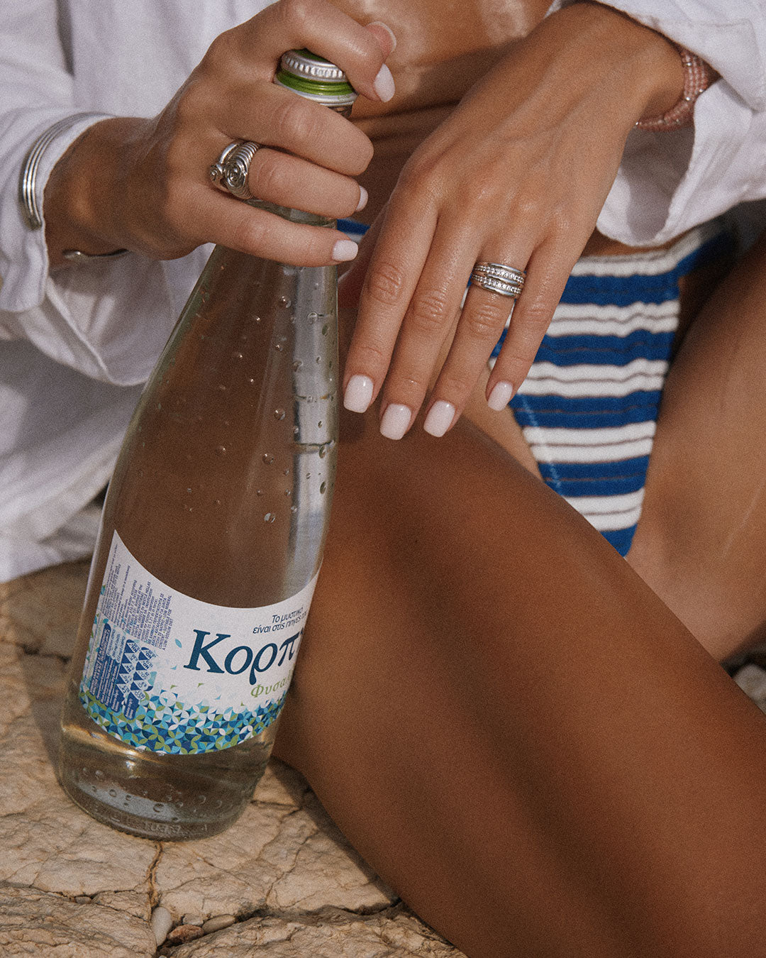 The Pave Ridged Positano Ring
