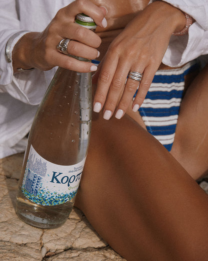 The Pave Ridged Positano Ring