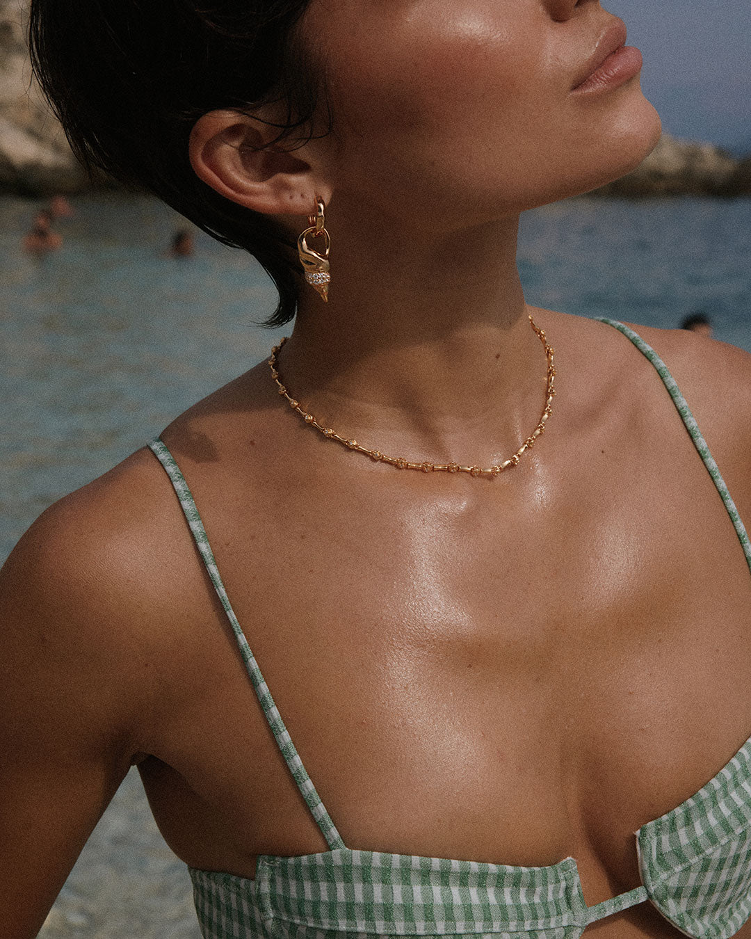 The Coquille Tennis Necklace