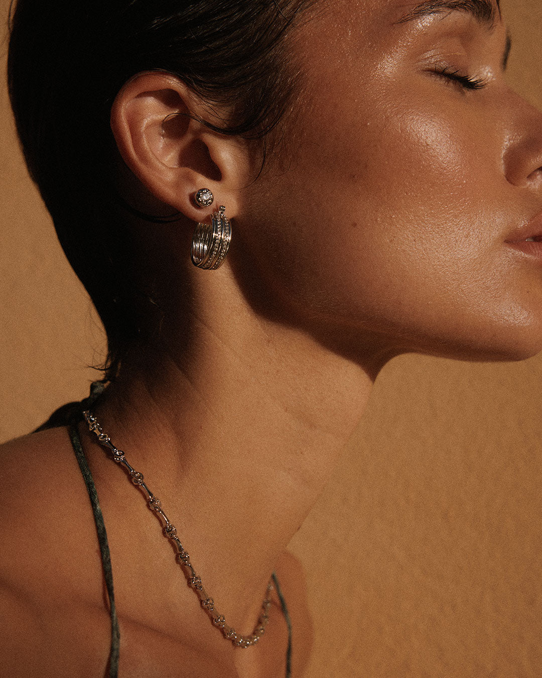 The Coquille Tennis Necklace