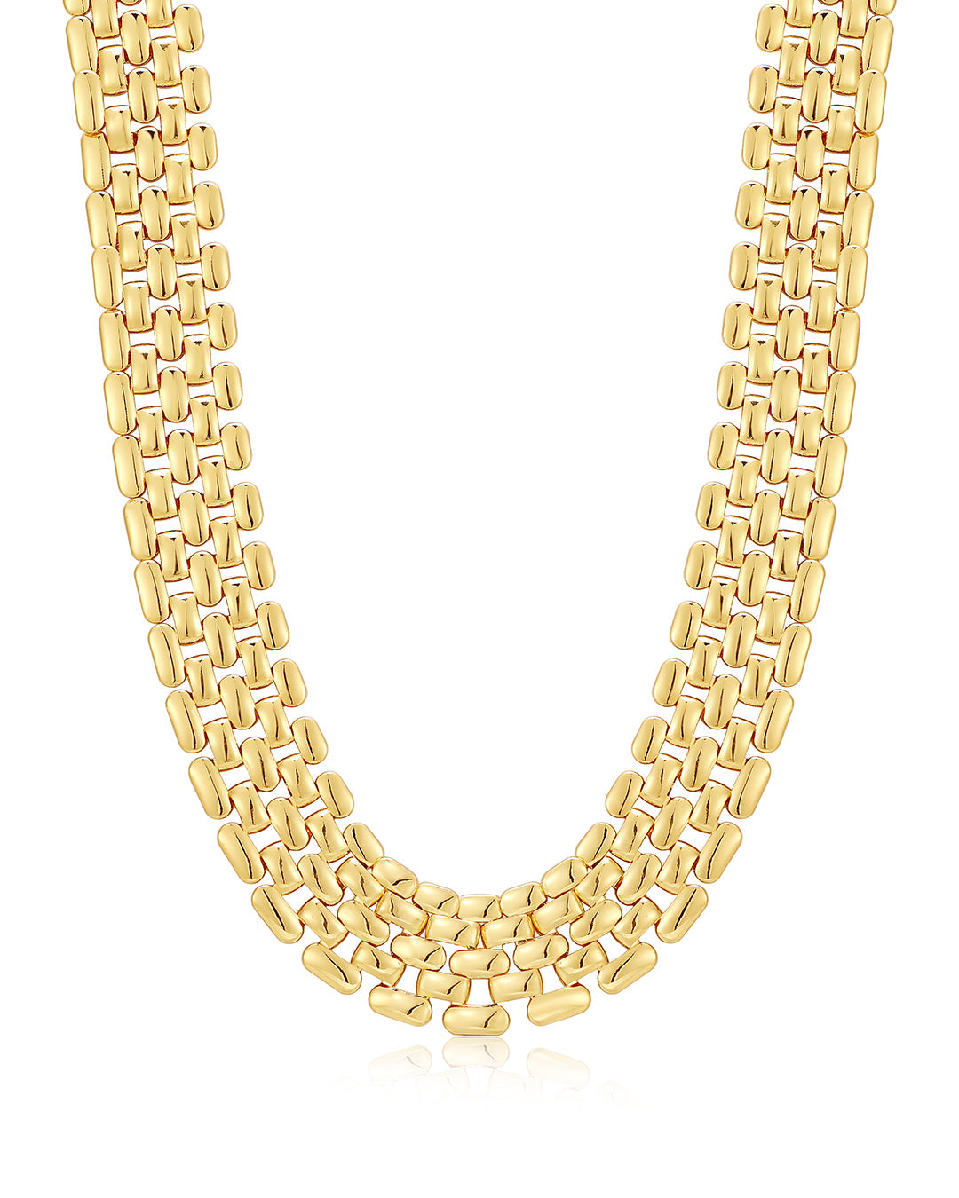 Celine Chain Link Necklace- Gold