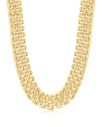 Celine Chain Link Necklace- Gold