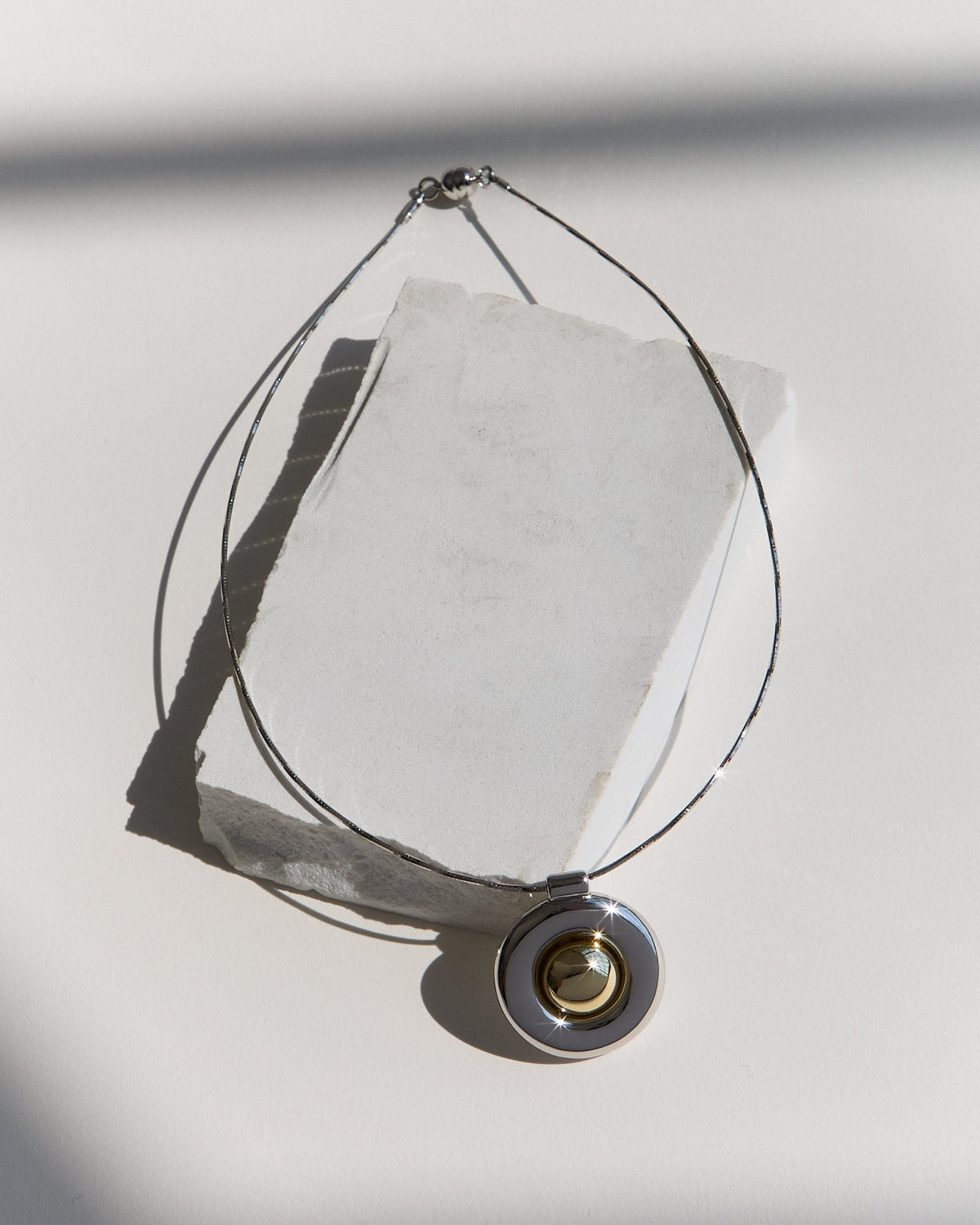 The Chrome Orb Pendant Necklace