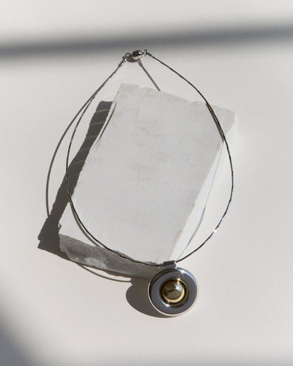 The Chrome Orb Pendant Necklace