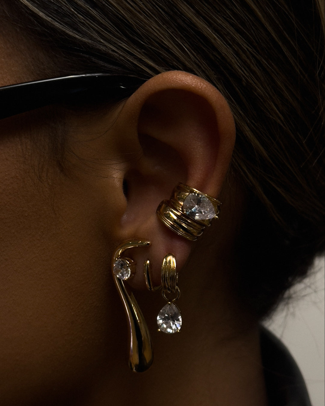 Sly Stone Drop Studs