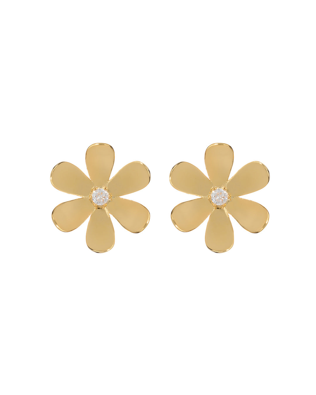 Daisy Statement Studs- Gold