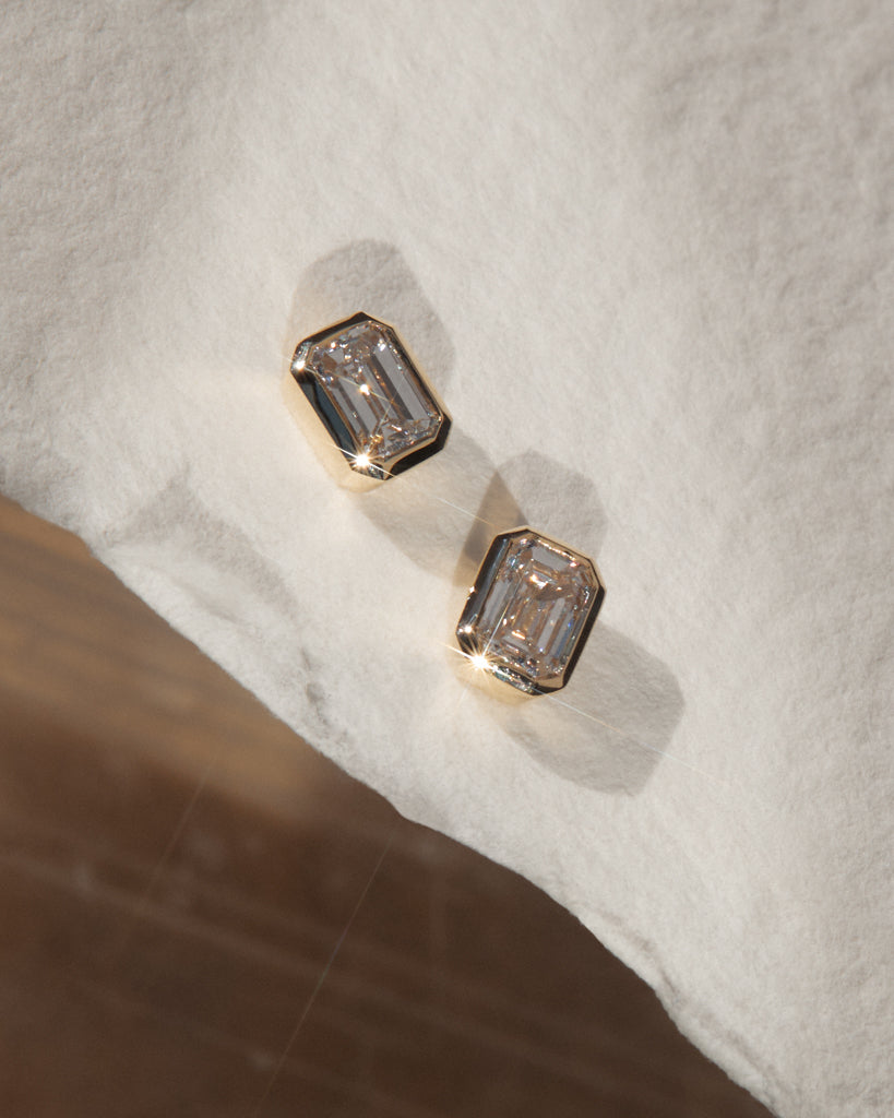 The Bella Bezel Studs