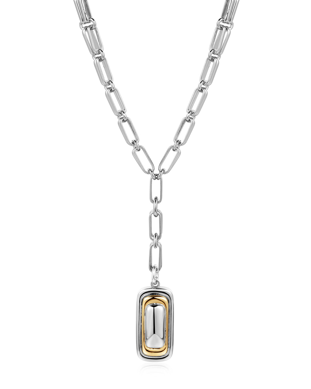 Dalia Two-Tone Pendant Necklace
