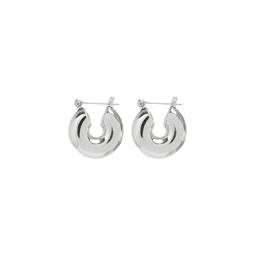 The Mini Donut Hoops- Silver