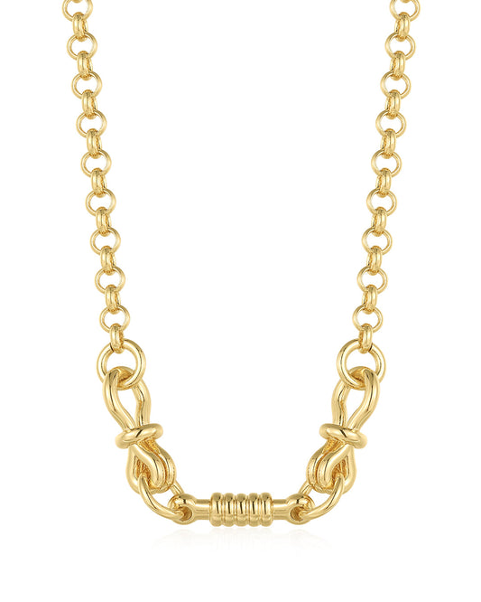 Horsebit Necklace- Gold