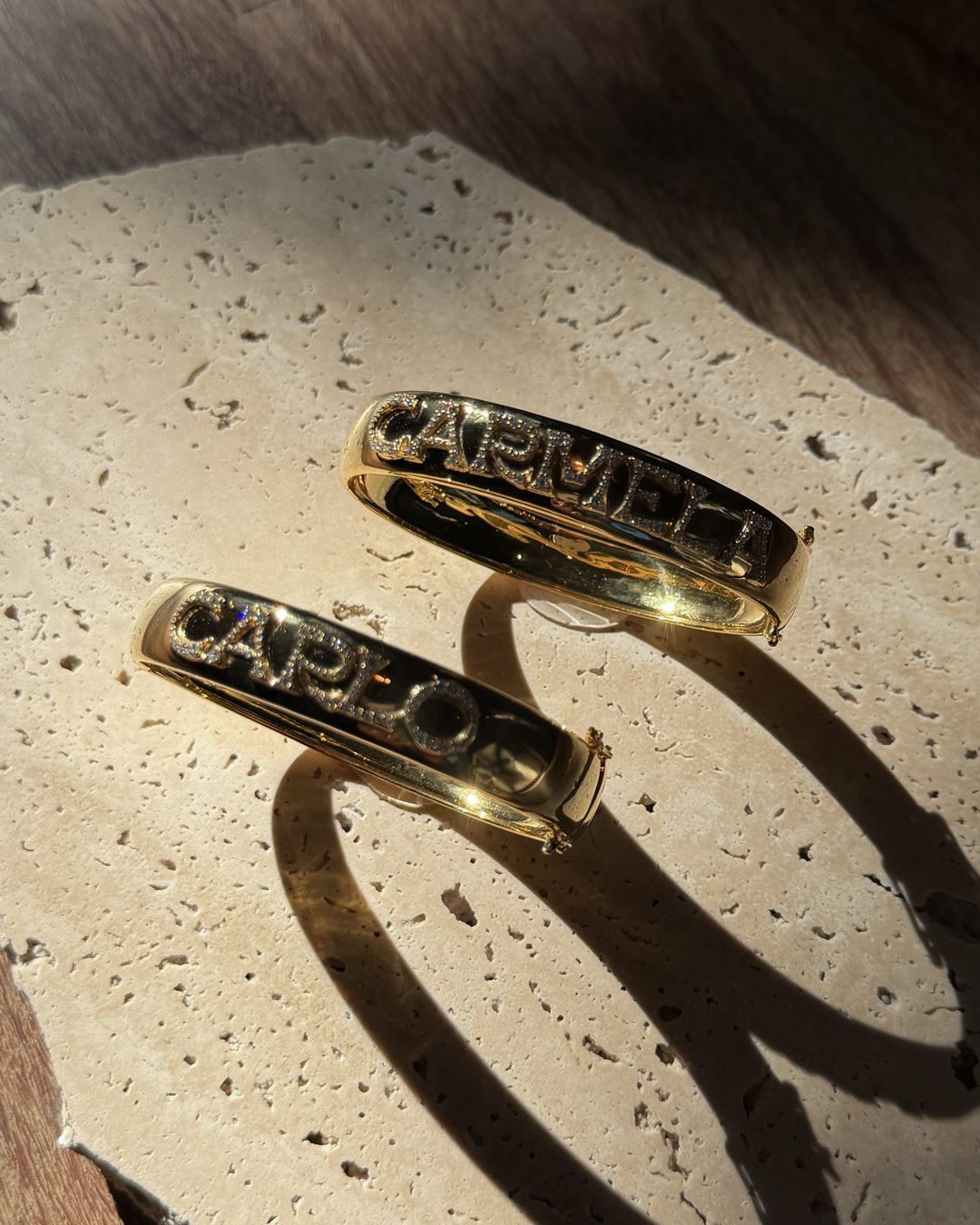 The Pave Initial Bangle