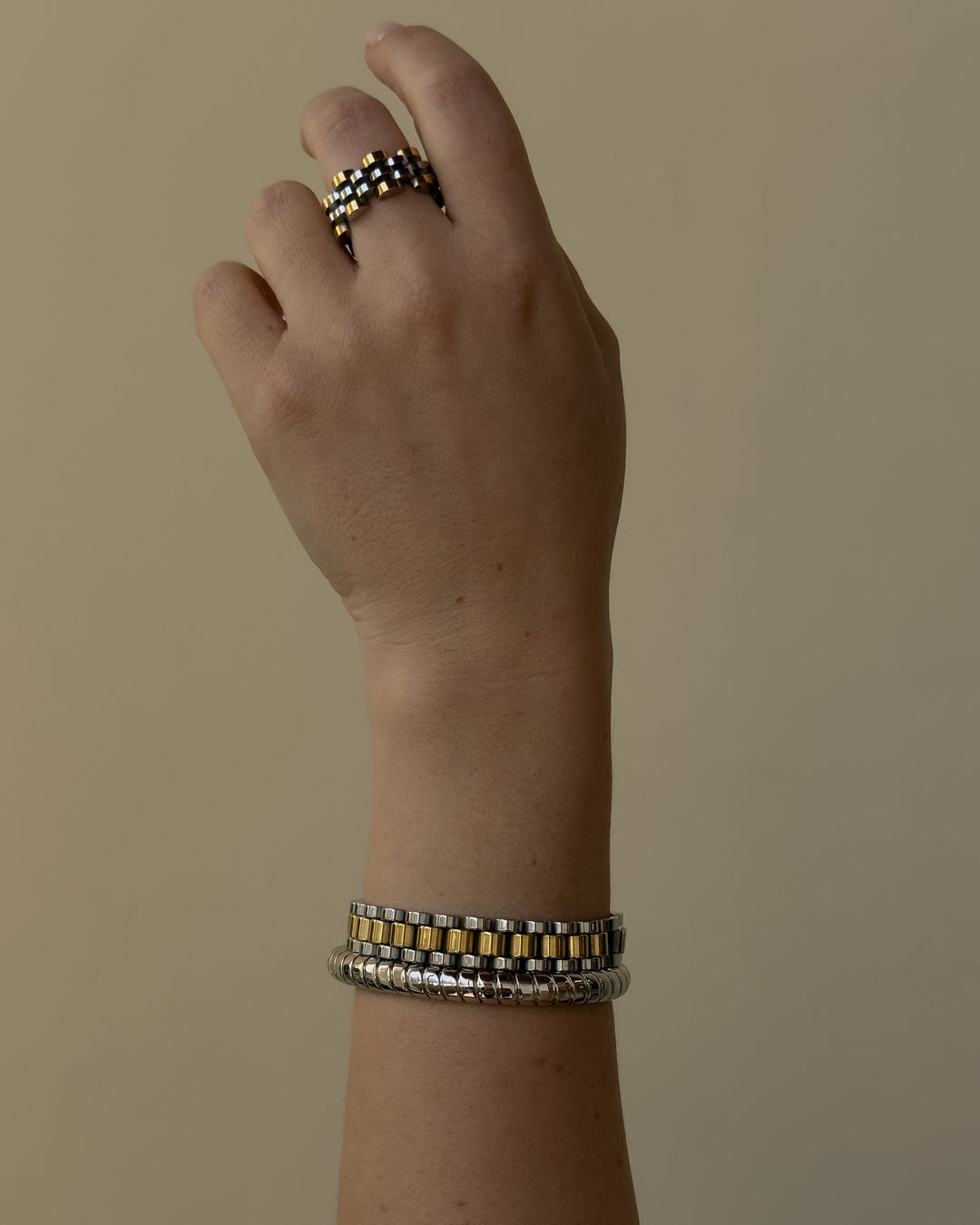 The Two Tone Timepiece Ring