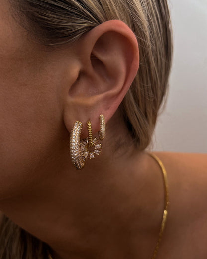 The Reversible Amalfi Hoops- Gold